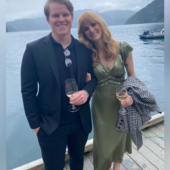 Kaye Silk Dress Artichoke - Picture 6 of 9